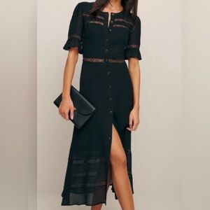 REFORMATION Woodson lace midi dress